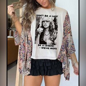 Graphic Tee with Stevie Nicks Print